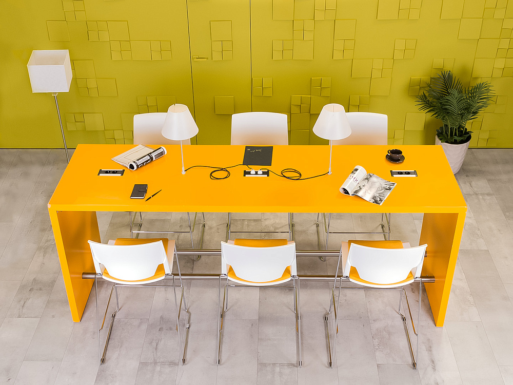 Обеденный стол МДФ Жёлтый Россия  СГПЖ-261023