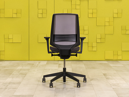 Офисное кресло для персонала на колесах Profim Ткань Серый Польша  КПТС-18075