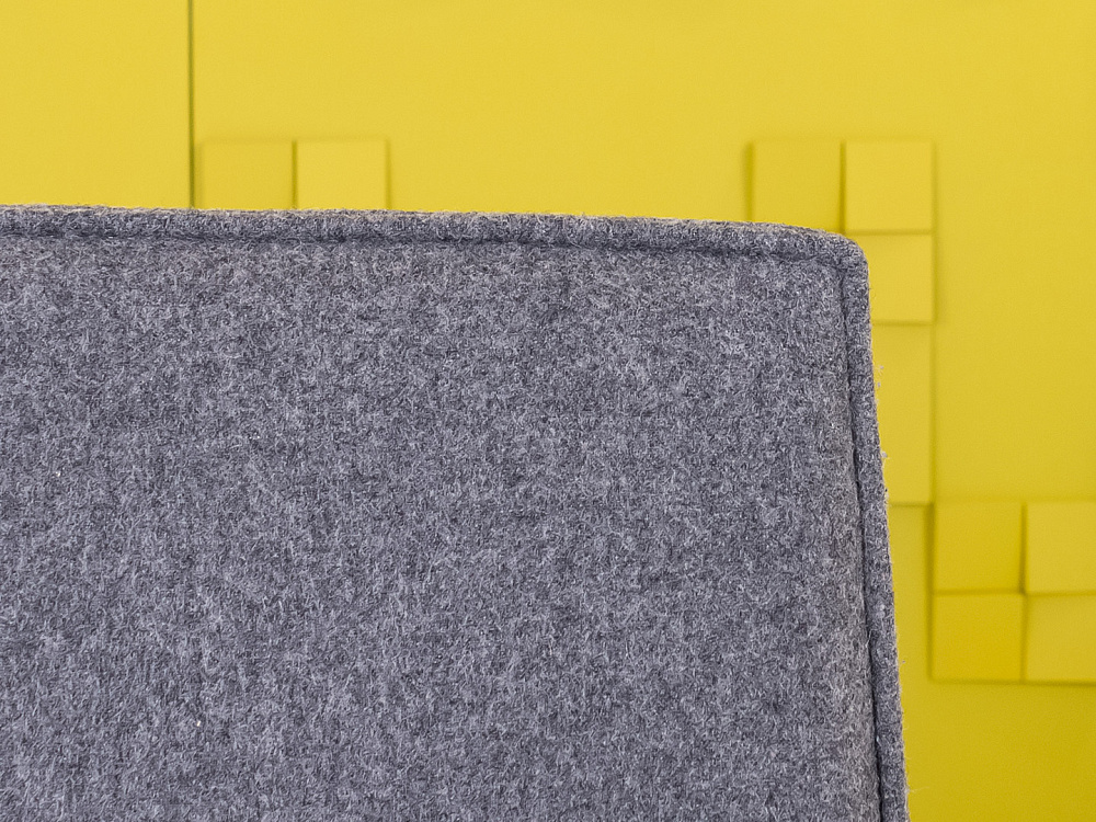 Офисное кресло руководителя на колесах Voltaire Ткань Серый Импорт_КРТС-300124