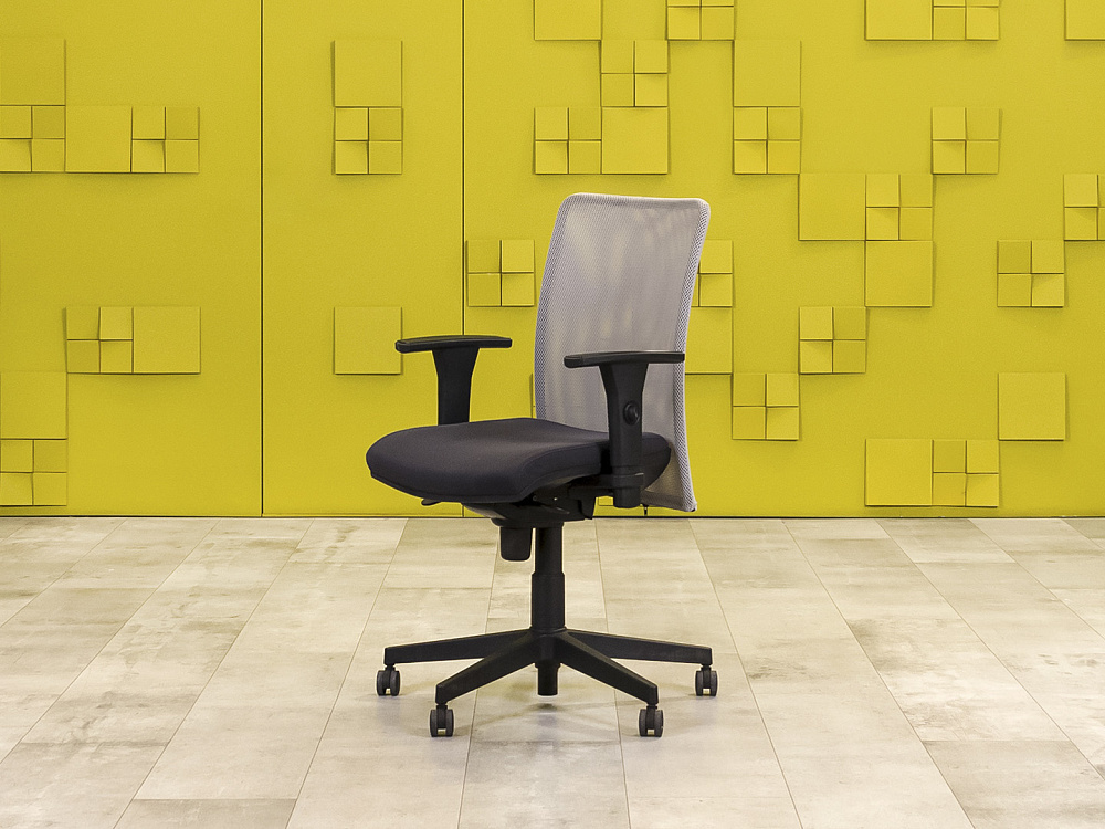 Офисное кресло для персонала на колесах FORSIT Ткань Серый Италия_КПТС2-250724