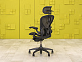 Офисное кресло руководителя на колесах Aeron B Herman Miller Сетка Серый США  КРТС-17035
