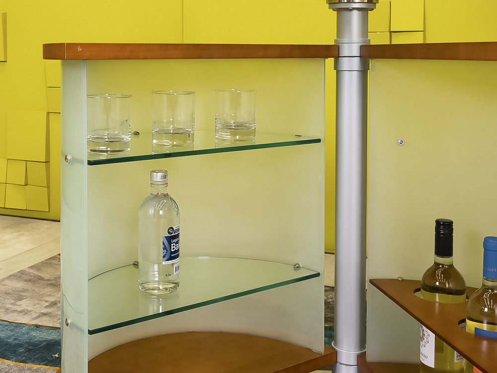 Журнальный столик Стекло Орех  СЖКС-25046