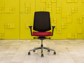 Офисное кресло для персонала на колесах Profim Ткань Красный; Чёрный Польша_КПТК-280923