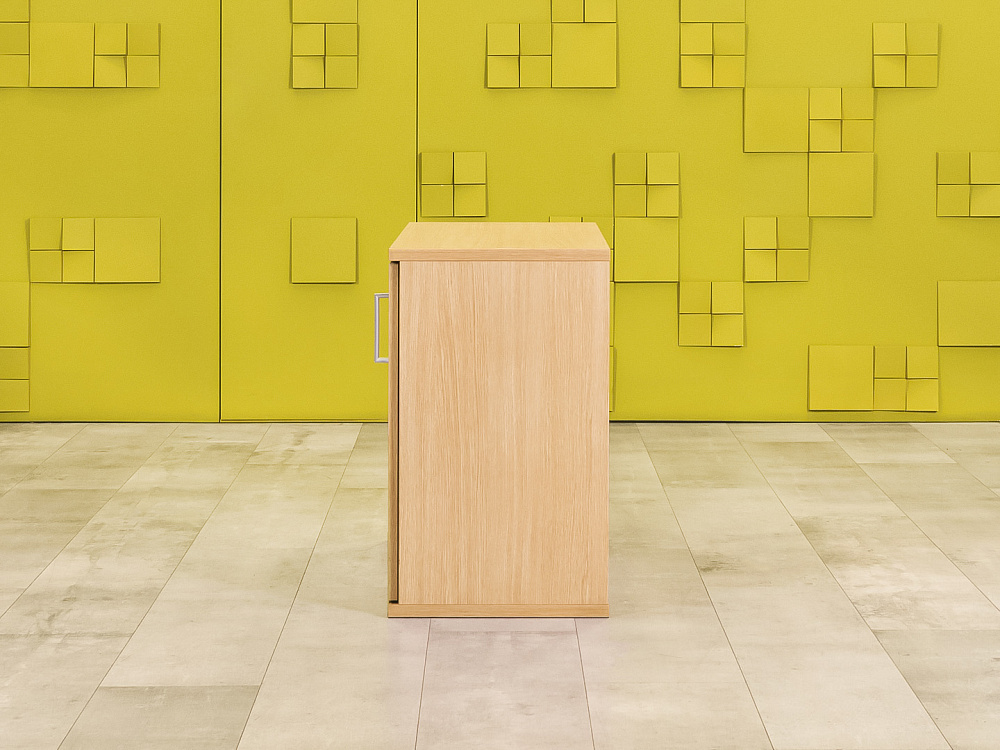 Офисная тумба для оргтехники  HAWORTH ЛДСП Зебрано Германия  ТО2ДЗ-29105