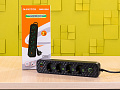 Сетевой удлинитель с USB MNS-2604 Пластик Чёрный УД4-050424
