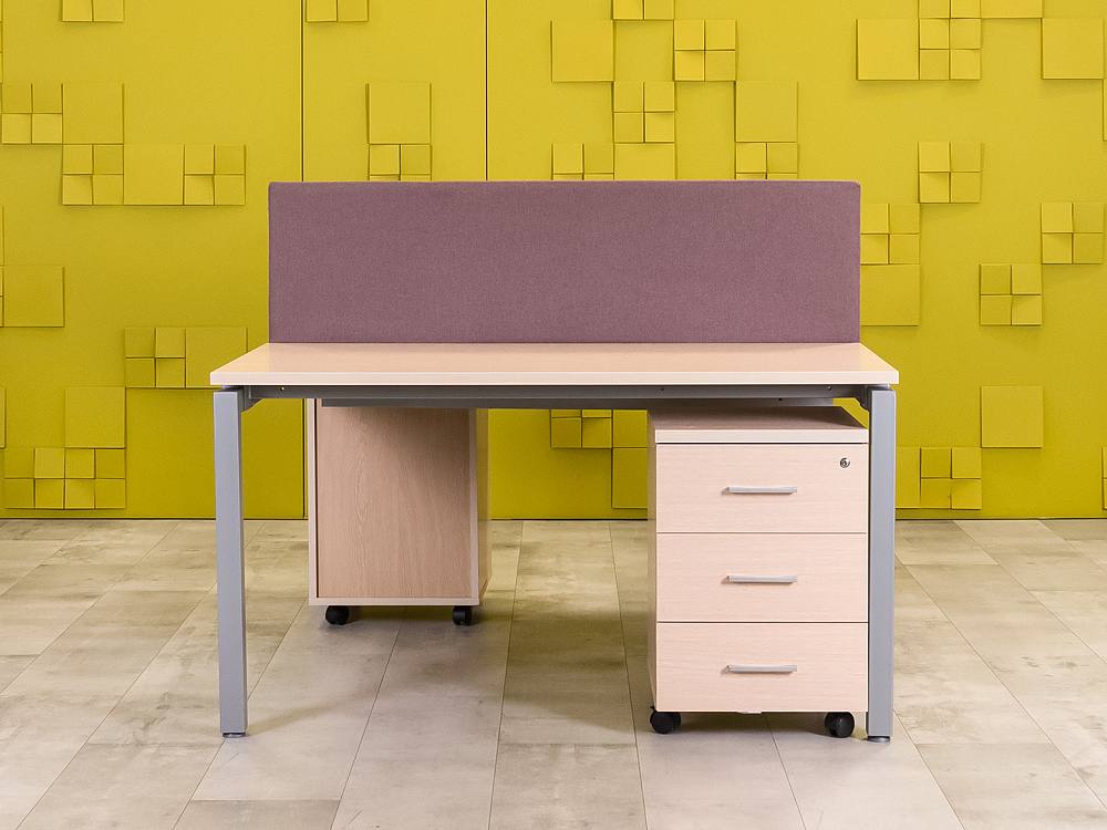 Комплект офисной мебели на 2 человека ЛДСП Зебрано Россия_ГКЗ-290324