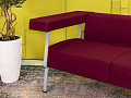 Офисный диван Coffice Linear BENE 1750x780 Ткань Красный Австрия_ДНТК-170423