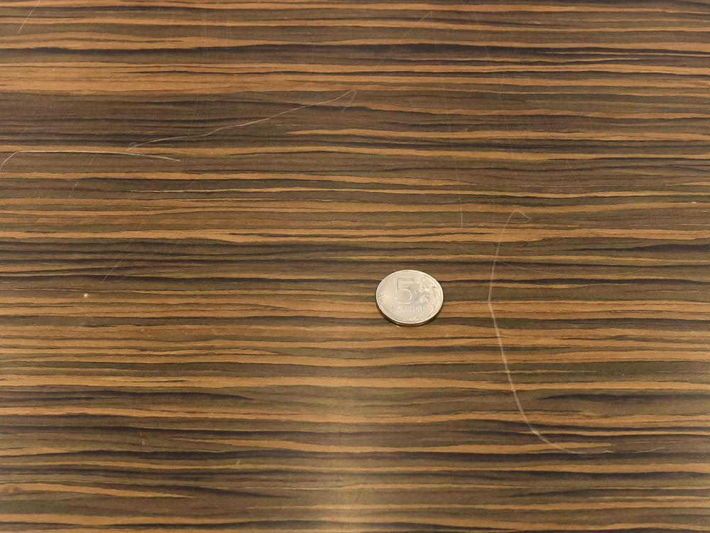 Офисный стол для переговоров Ego 2200x1200x750 Шпон Зебрано Италия_СГПЗ-271123