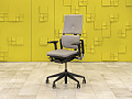 Офисное кресло руководителя на колесах Please 2 Ergonomik Steelcase Кожа Серый Германия_КРКС-221024