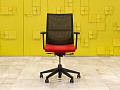 Офисное кресло для персонала на колесах HAWORTH Ткань Красный; Чёрный США_КПТК-211124
