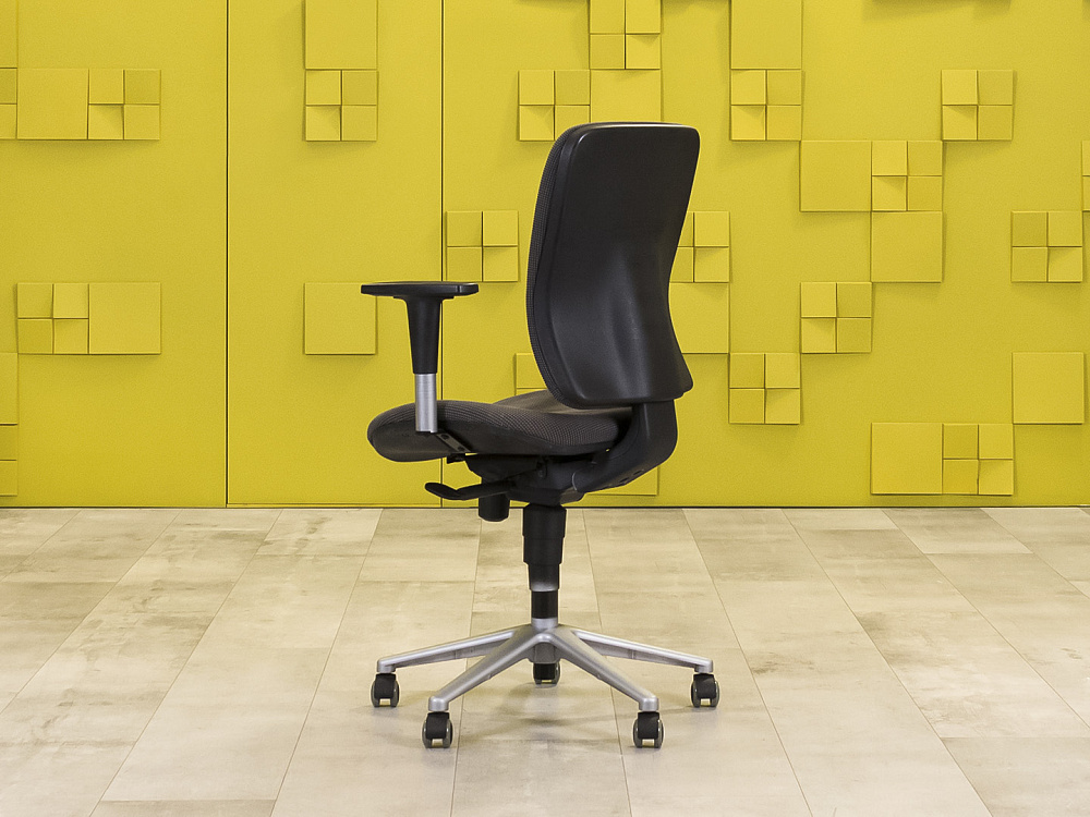 Офисное кресло для персонала на колесах Ткань Серый Импорт_КПТС-250324