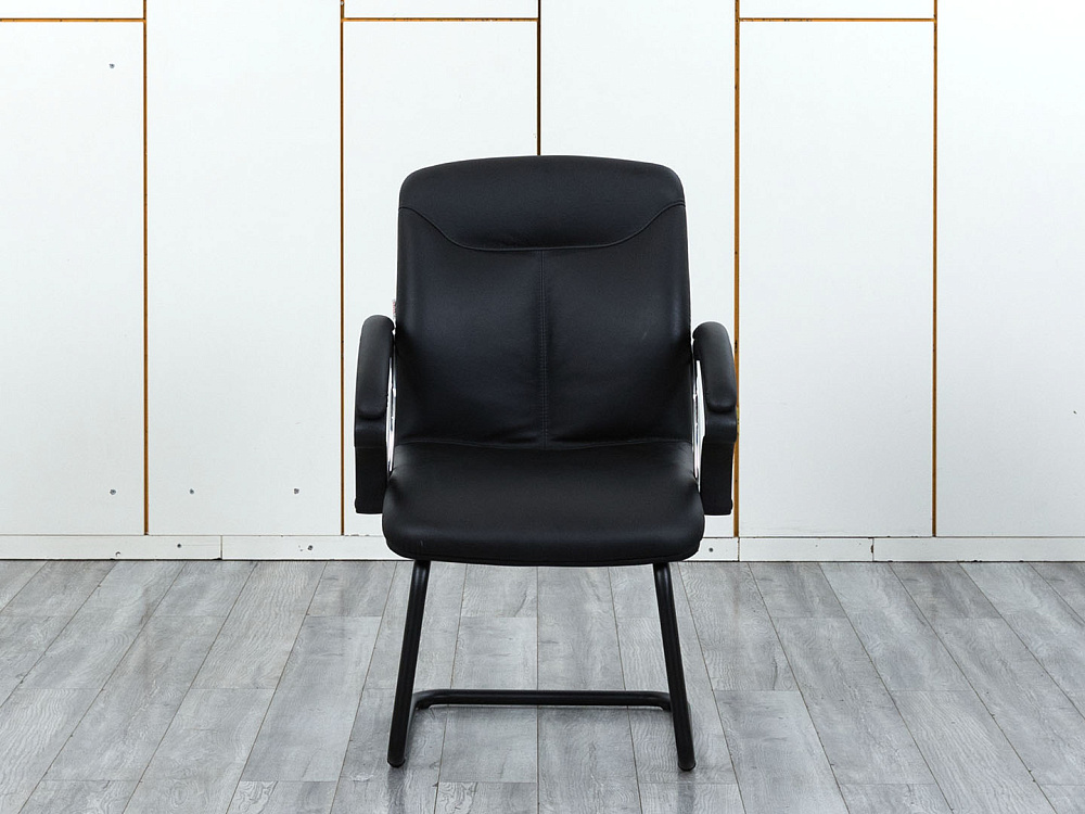 Конференц кресло для переговорной  Черный Кожа SAFARI Maxus  (УДКЧ-04104)