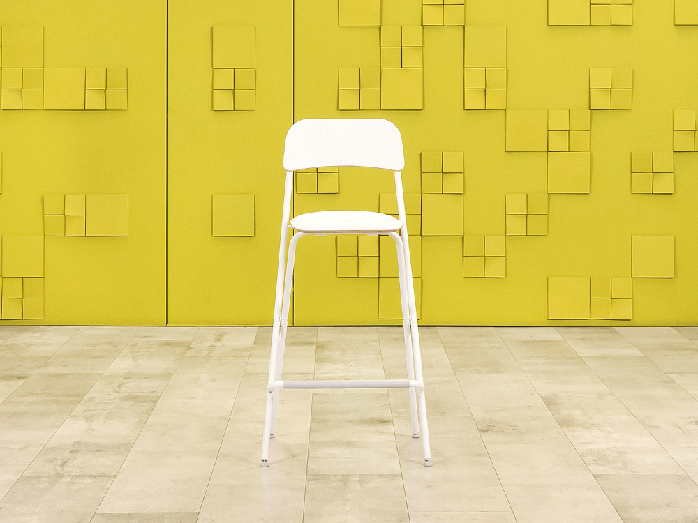 Барный стул  IKEA Дерево Белый  УНДБ-20115