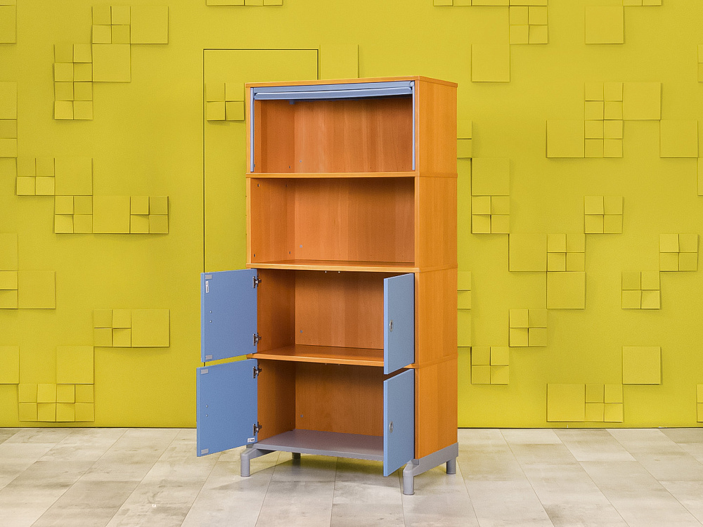 Шкаф для документов офисный IKEA ЛДСП Синий Швеция  ШДКН4-20025