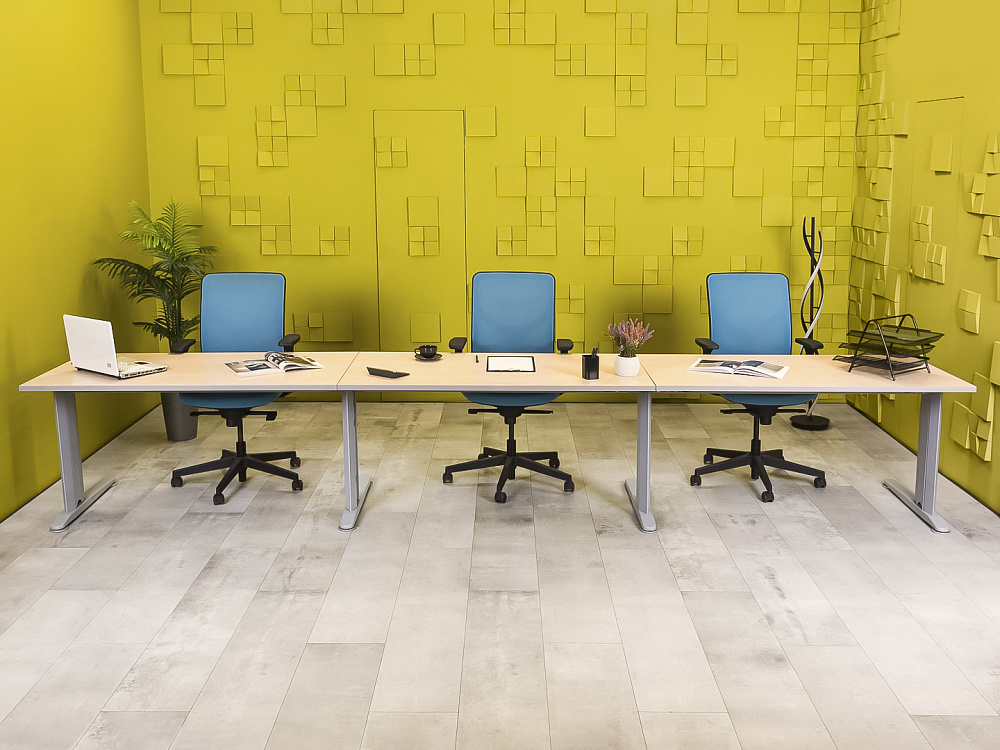 Комплект офисной мебели стол с тумбой  ЛДСП Зебрано Россия  ГКЗ-19016