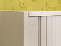 Шкаф для документов офисный  Steelcase ЛДСП Серый Франция  ШД1ДС1-27046