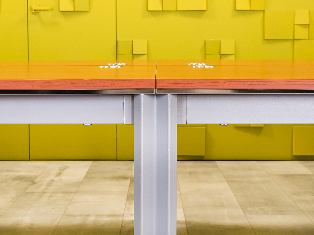 Комплект офисной мебели на 4 человека ЛДСП Вишня Импорт_ГКШ2-230824