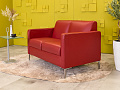Офисный диван Herman Miller 1280x780 Кожа Красный США_ДНКК-270324