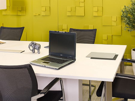 Офисный стол для переговоров LAS 2800x1180x750 ЛДСП Белый Италия_СГПБ-270424