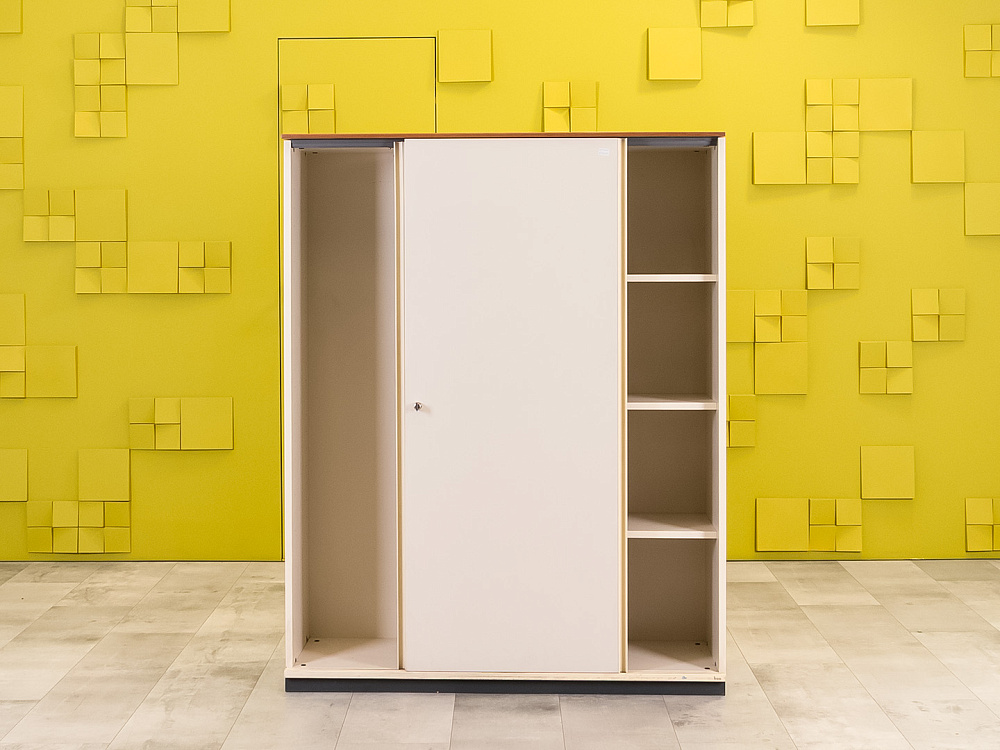 Шкаф для документов офисный BENE 1200x430x1530 Закрытый ЛДСП Серый Австрия_ШД2ДС-051223