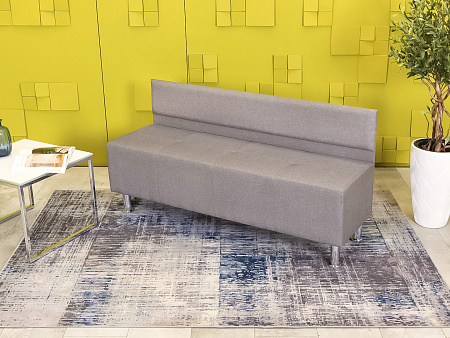 Офисный диван Ткань Серый Россия  ДНКС1-27115