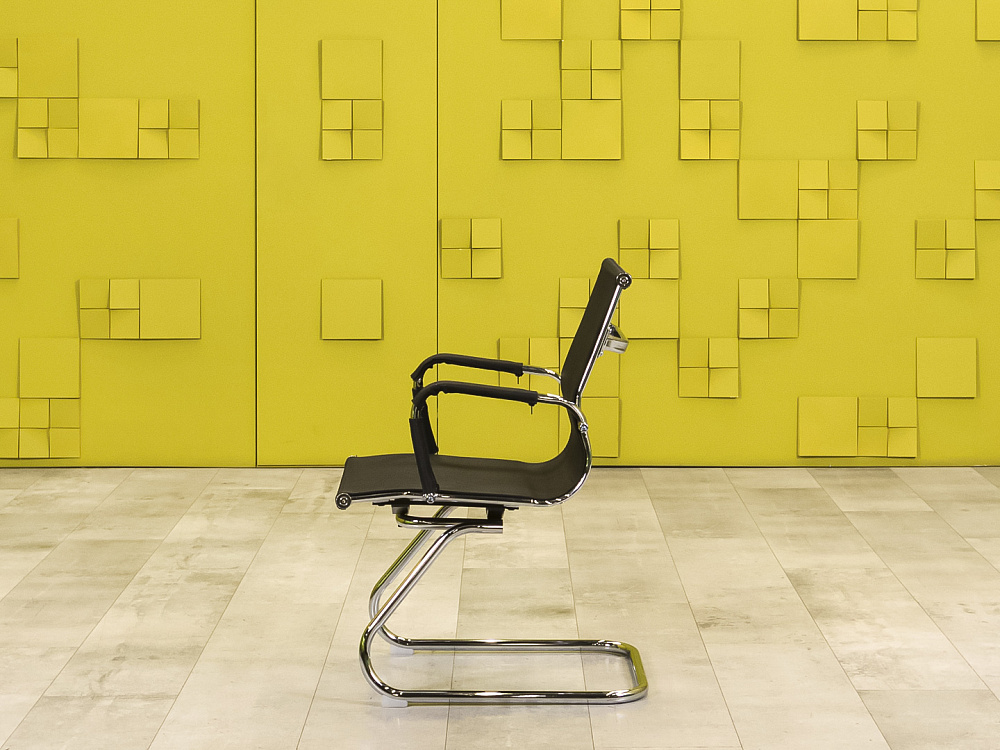 Конференц кресло для переговорной Opera CF Everprof Сетка Чёрный Импорт  КДТЧ-29016