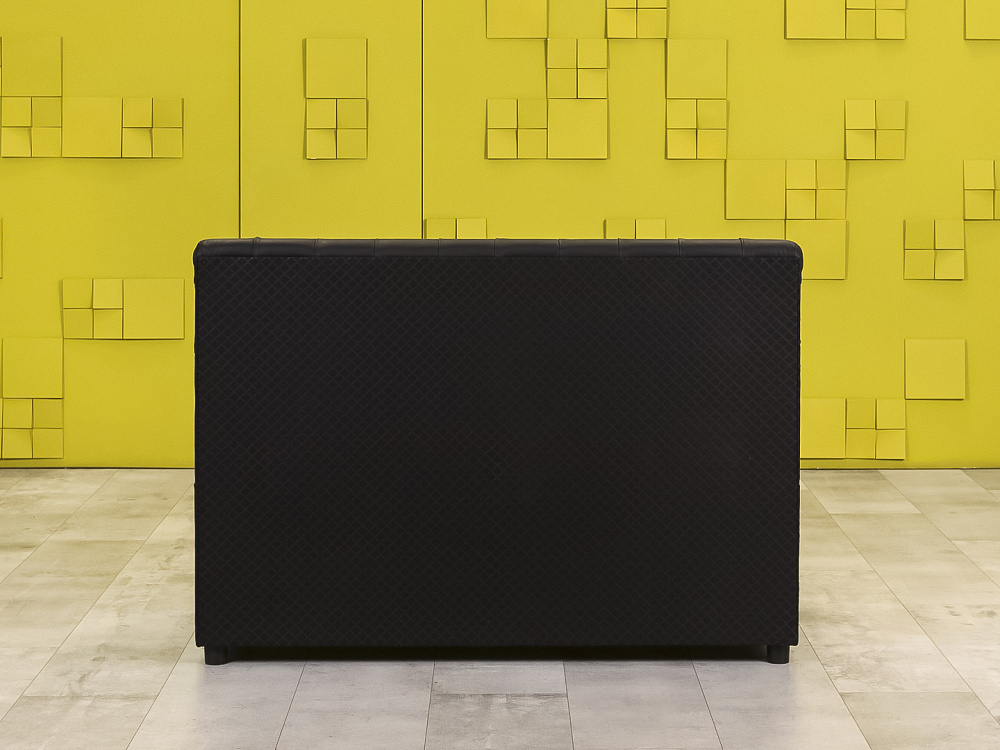 Офисный диван Кожзам Чёрный Россия  ДНКЧ-20016