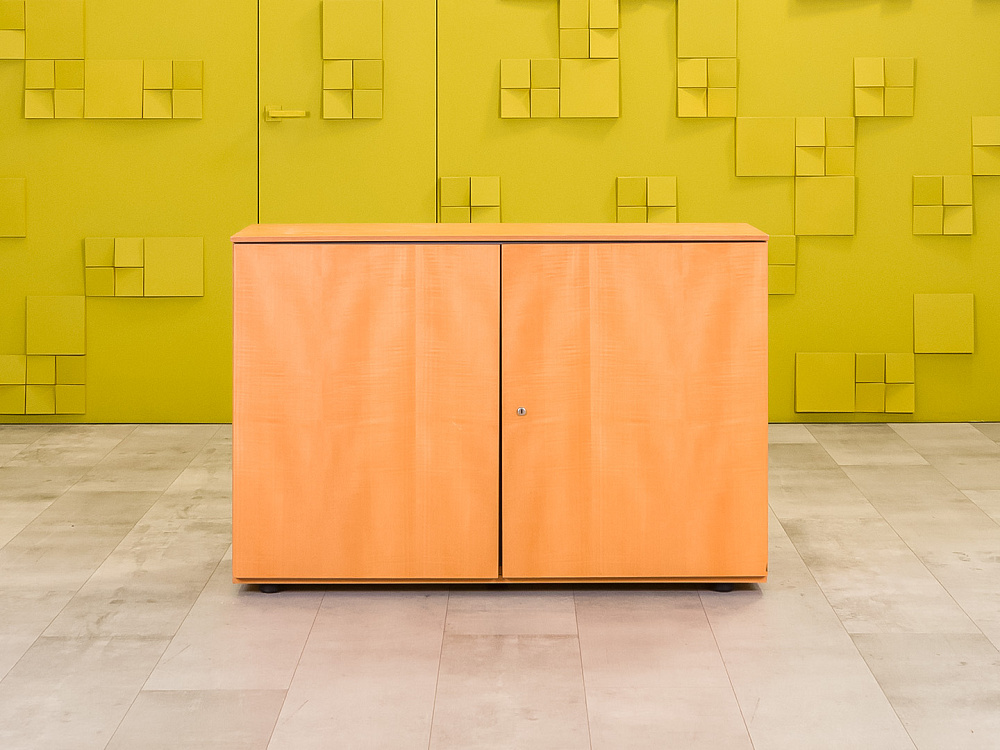 Офисная тумба для оргтехники BENE 1200x450x830 ЛДСП Ольха Распашные дверки Австрия_ТО2ДЛ3-050923