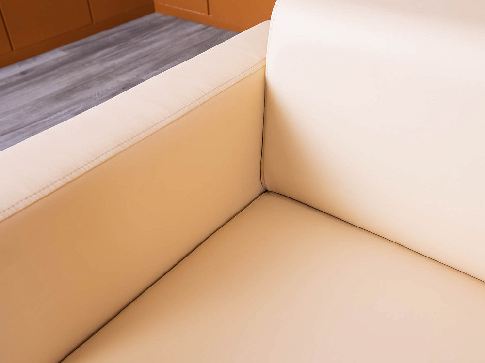 Офисный диван ДМебель Кожзам Бежевый   (ДНКБ3-25094(нов))