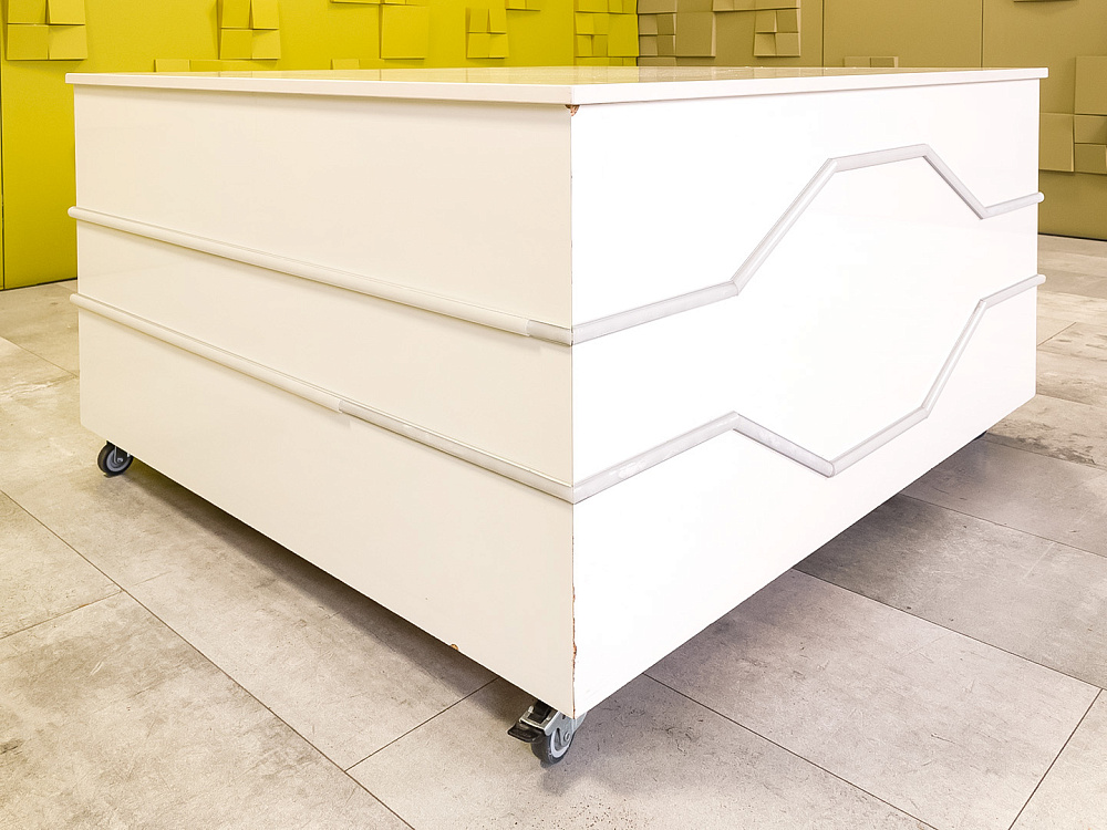 Журнальный столик 1100x1100x620 ЛДСП Белый Россия_СЖПБ-011024