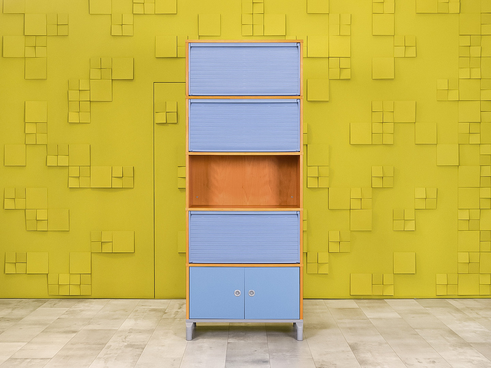 Шкаф для документов офисный IKEA ЛДСП Синий Швеция  ШДКН3-20025