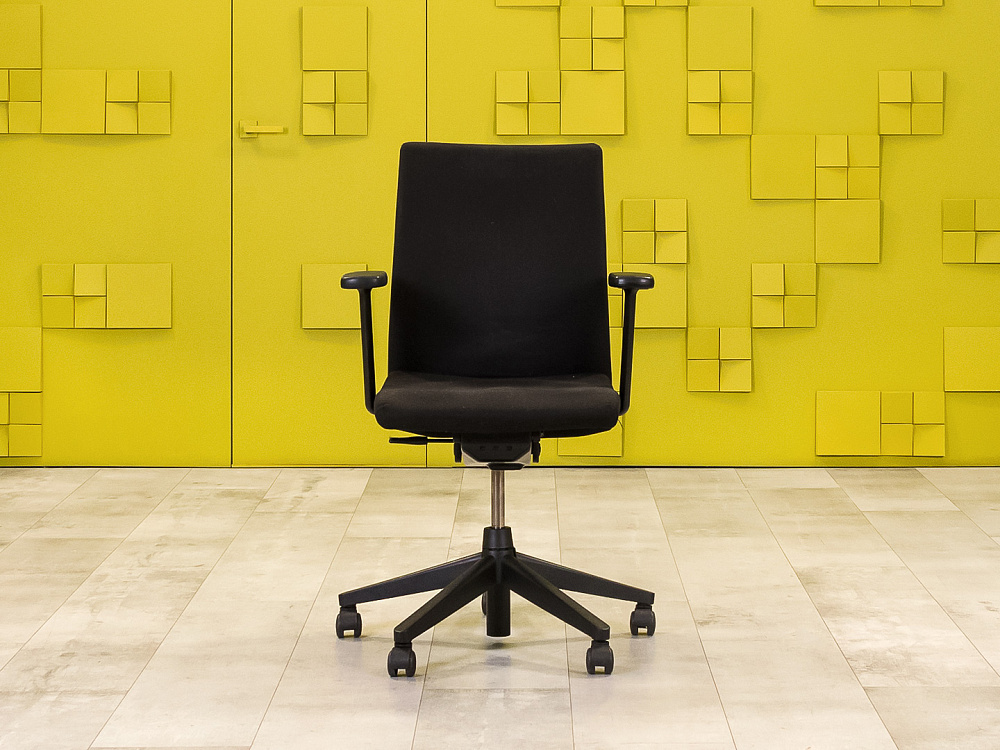 Офисное кресло для персонала на колесах HAWORTH Ткань Чёрный США_КПТЧ3-121124