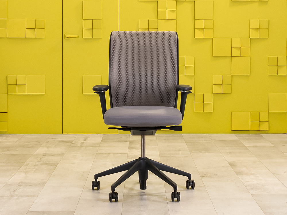Офисное кресло для персонала на колесах Vitra Ткань Серый Швейцария_КПТС-071022