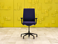Офисное кресло для персонала на колесах Think Steelcase Ткань Синий Франция_КПТН-161224