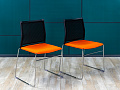 Офисный стул на ножках Profim Ariz Ткань Оранжевый; Чёрный Польша_УНТО-29050