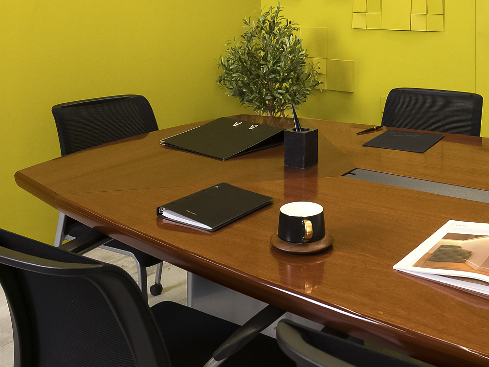 Офисный стол для переговоров ORA Шпон Вишня Италия  СГОШ-22016