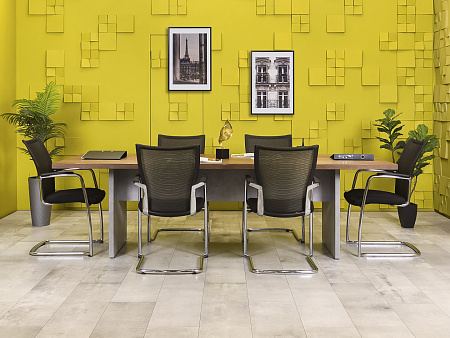 Офисный стол для переговоров ЛДСП Орех  СГПХ-05125