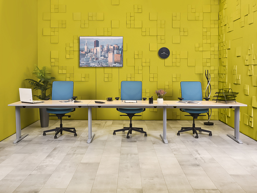 Комплект офисной мебели стол с тумбой  ЛДСП Зебрано Россия  ГКЗ-19016