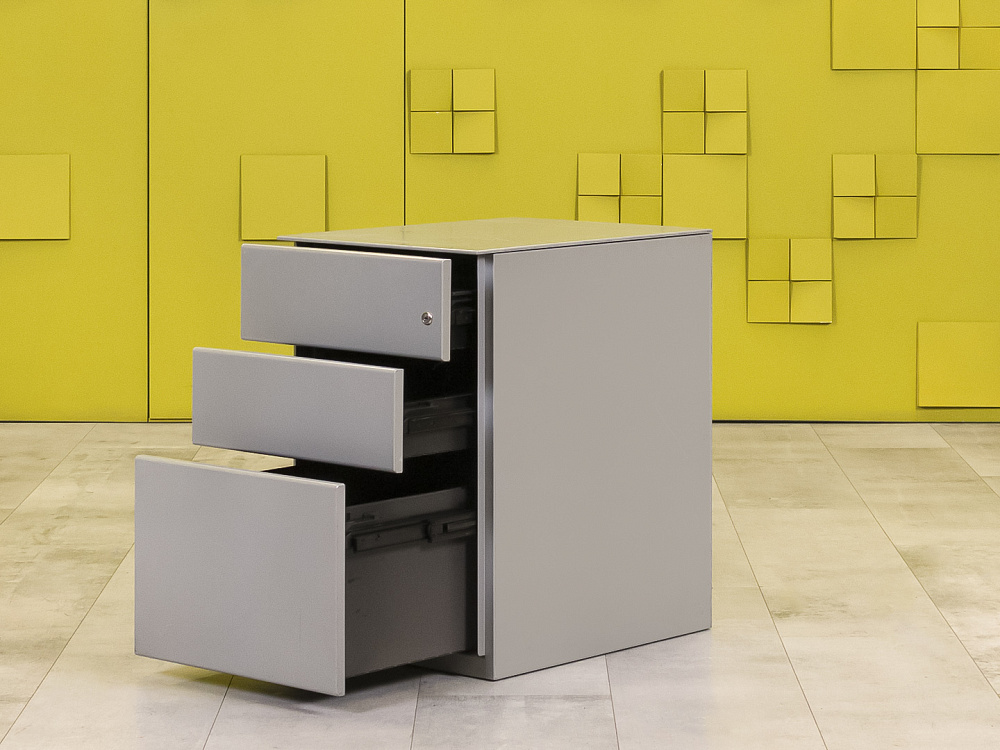 Офисная тумба выкатная Herman Miller Металл Серый США  ТВ3ЯМ-11115