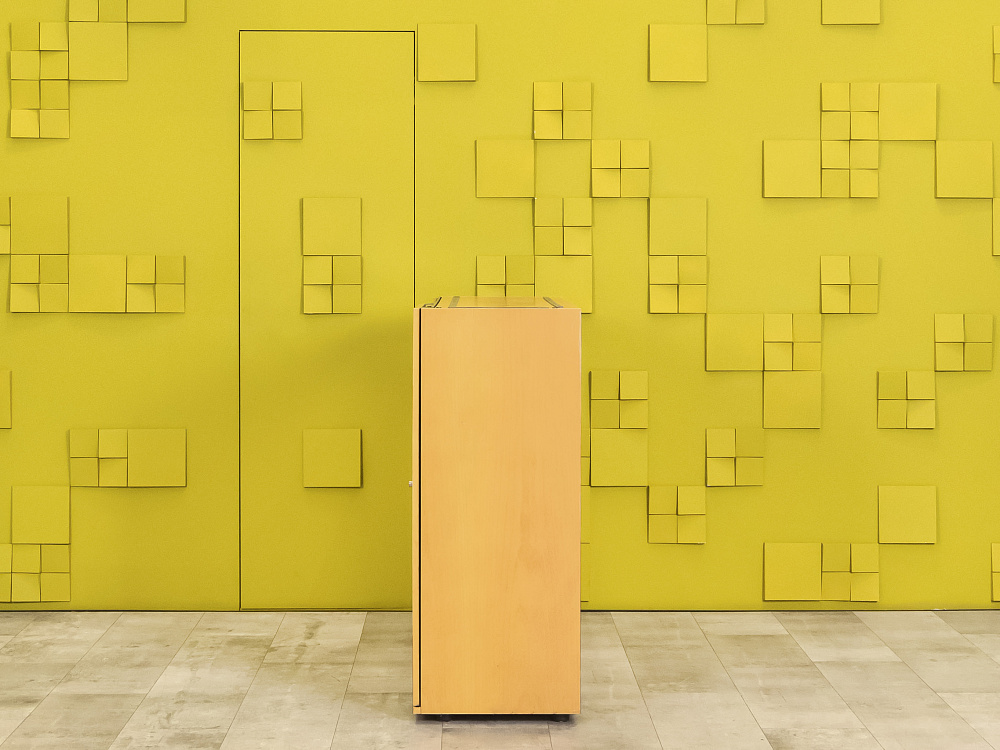 Шкаф для документов офисный  BENE ЛДСП Бук Австрия  ШД2ДВ3-03025