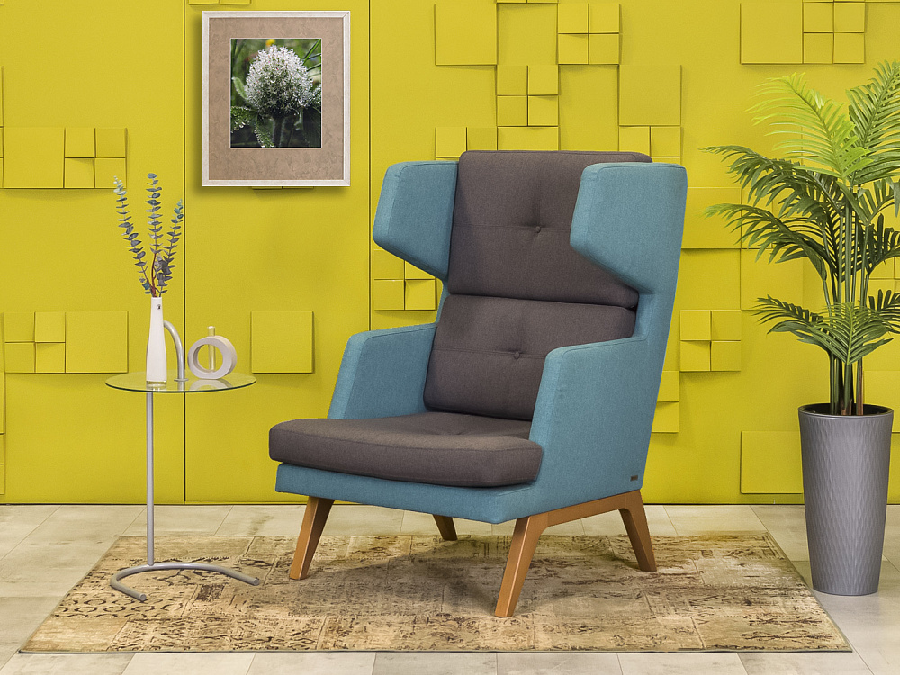 Мягкое кресло October 12 Profim Ткань Серый Польша  КНТС-26025