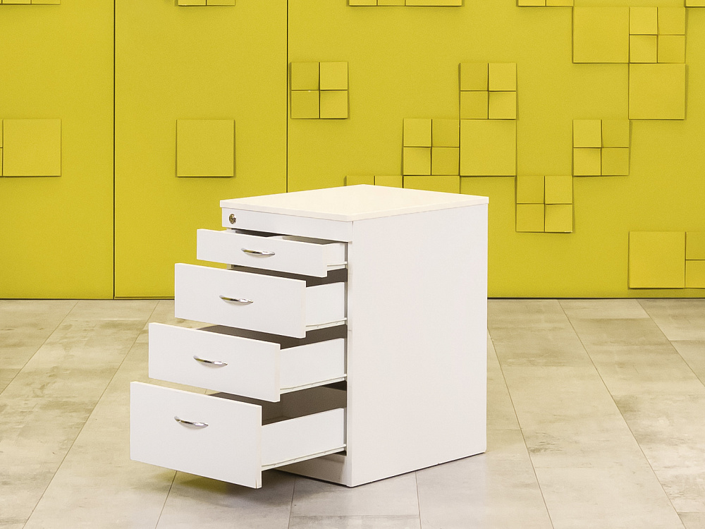 Офисная тумба выкатная  ЛДСП Белый Россия  ТВ4ЯБ-26026