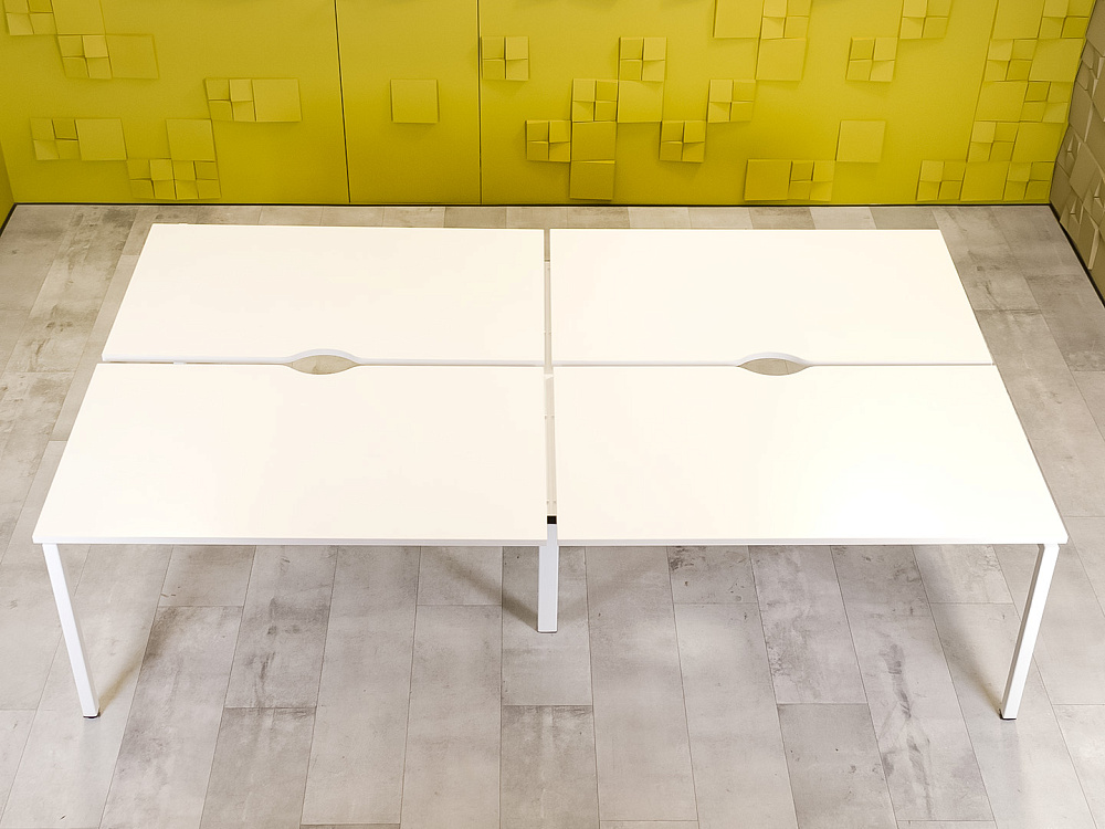 Комплект офисной мебели на 4 человека ЛДСП Белый Россия_ГКБ-190224