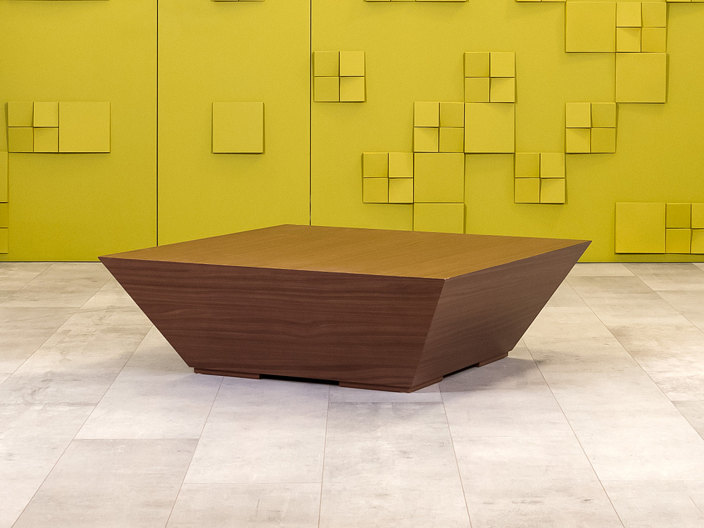 Журнальный столик 1000x1000x400 ЛДСП Орех Импорт_СЖПХ-290923