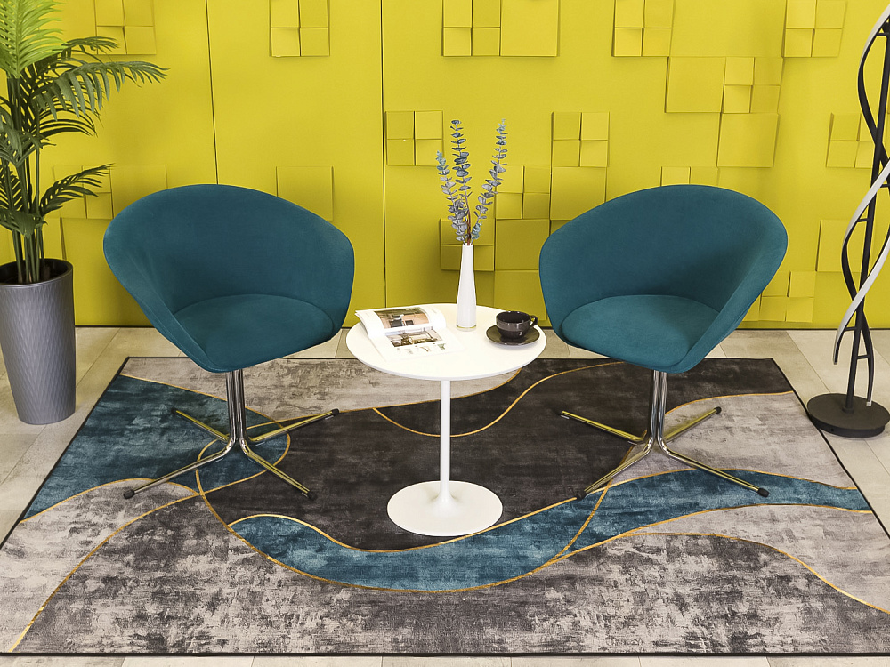 Мягкое кресло ARPER Ткань Синий Италия  КНТН-30016