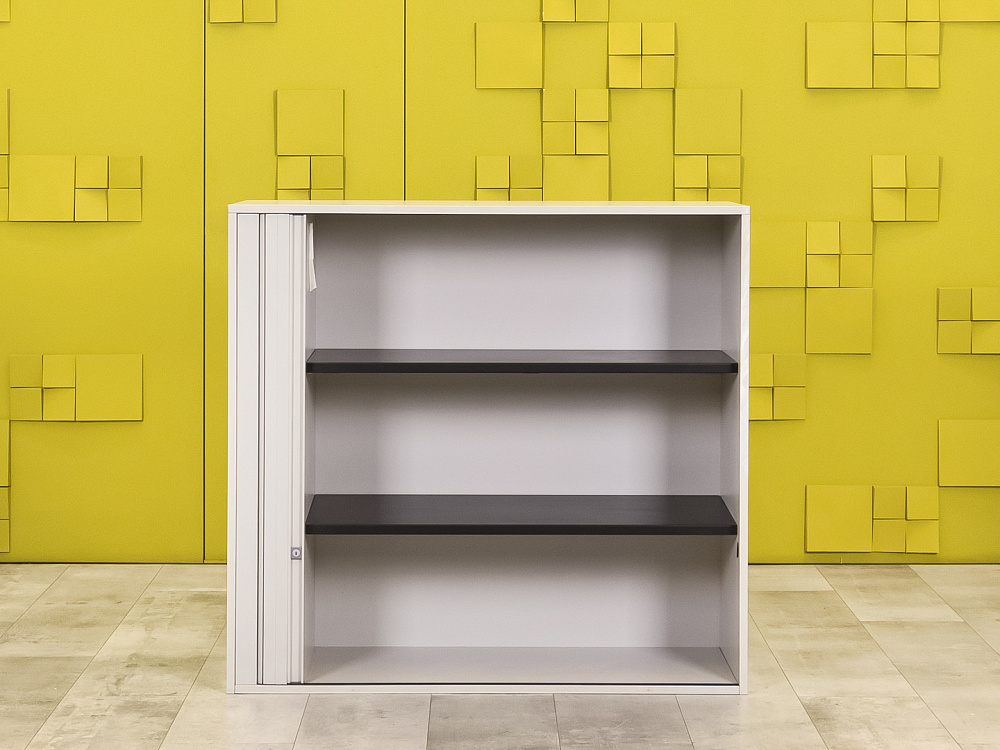 Шкаф для документов офисный  Steelcase ЛДСП Серый Франция  ШД1ДС5-27046