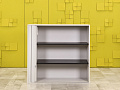 Шкаф для документов офисный  Steelcase ЛДСП Серый Франция  ШД1ДС5-27046