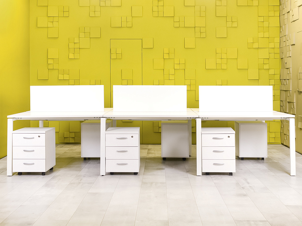 Комплект офисной мебели   ЛДСП Белый Россия  ГКБ-24045