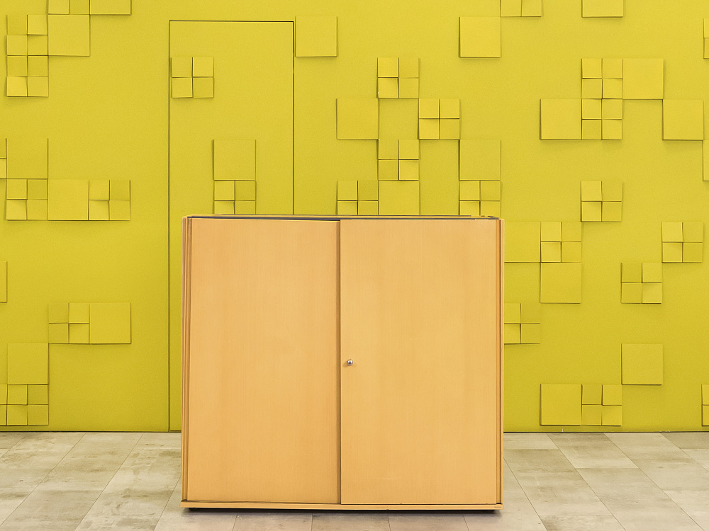 Шкаф для документов офисный  BENE ЛДСП Бук Австрия  ШД2ДВ3-03025