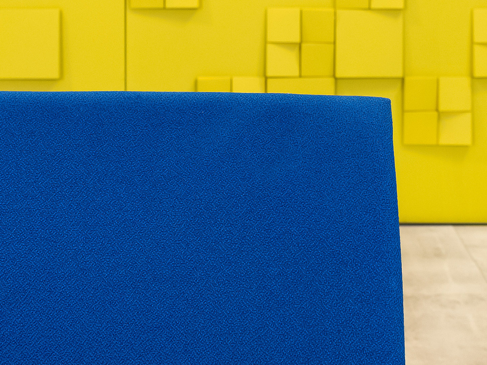 Конференц кресло для переговорной на полозьях Steelcase Ткань Синий Франция_КДТН1-281024